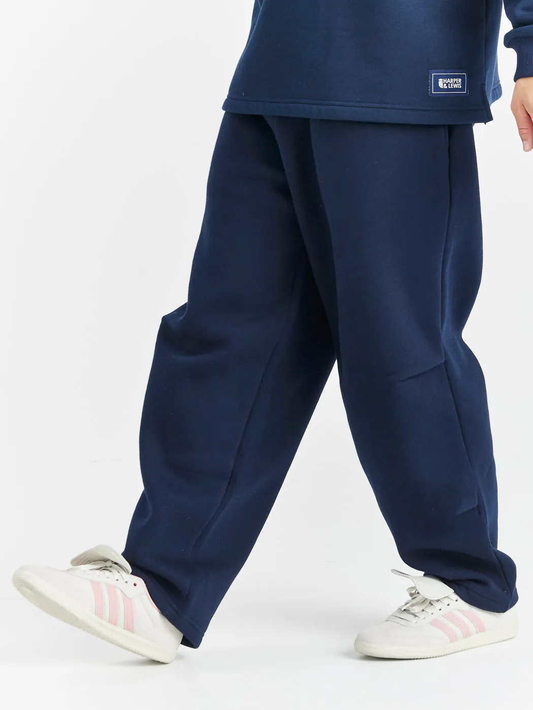 Aya Barrel Joggers Navy