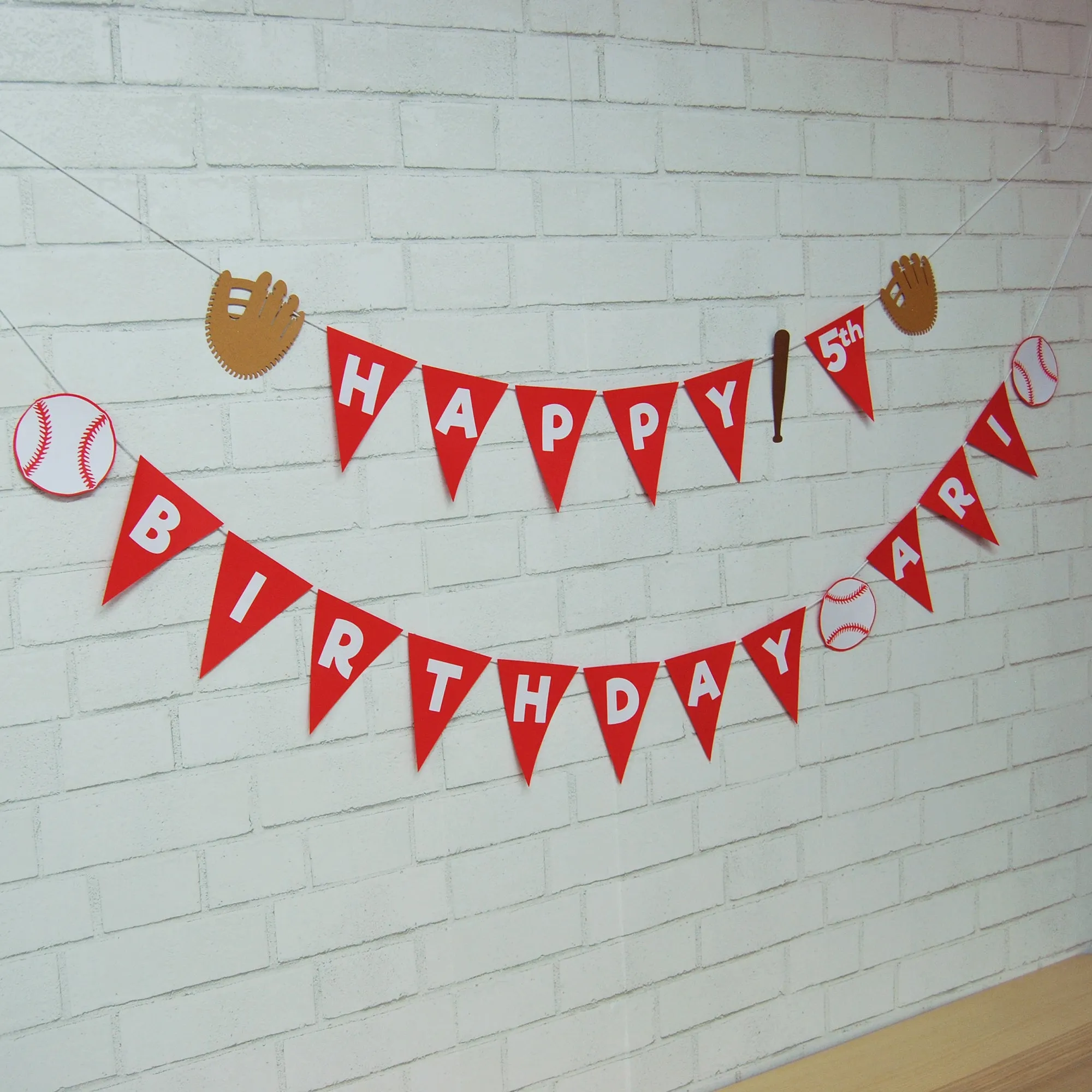 Baseball Birthday Banner