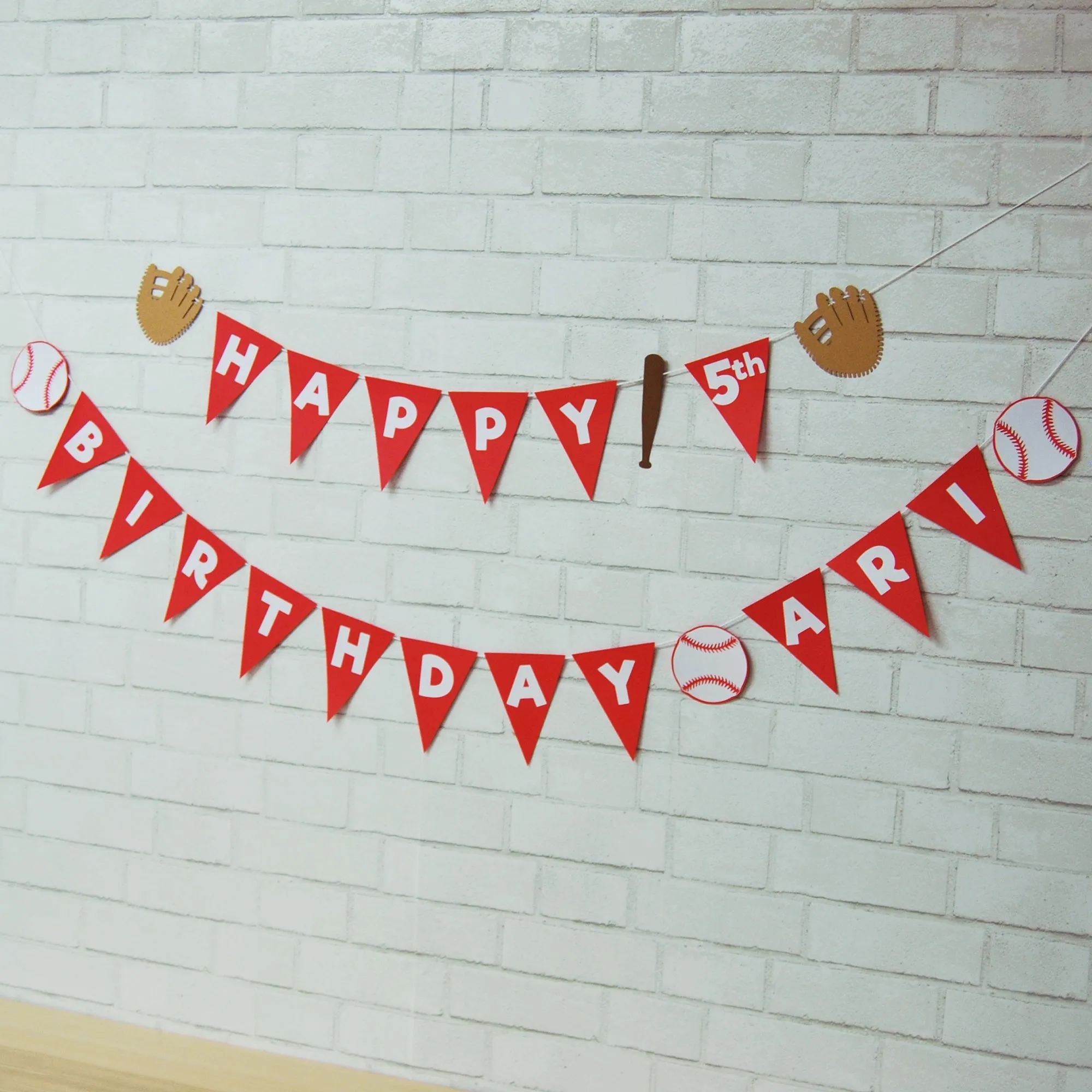 Baseball Birthday Banner