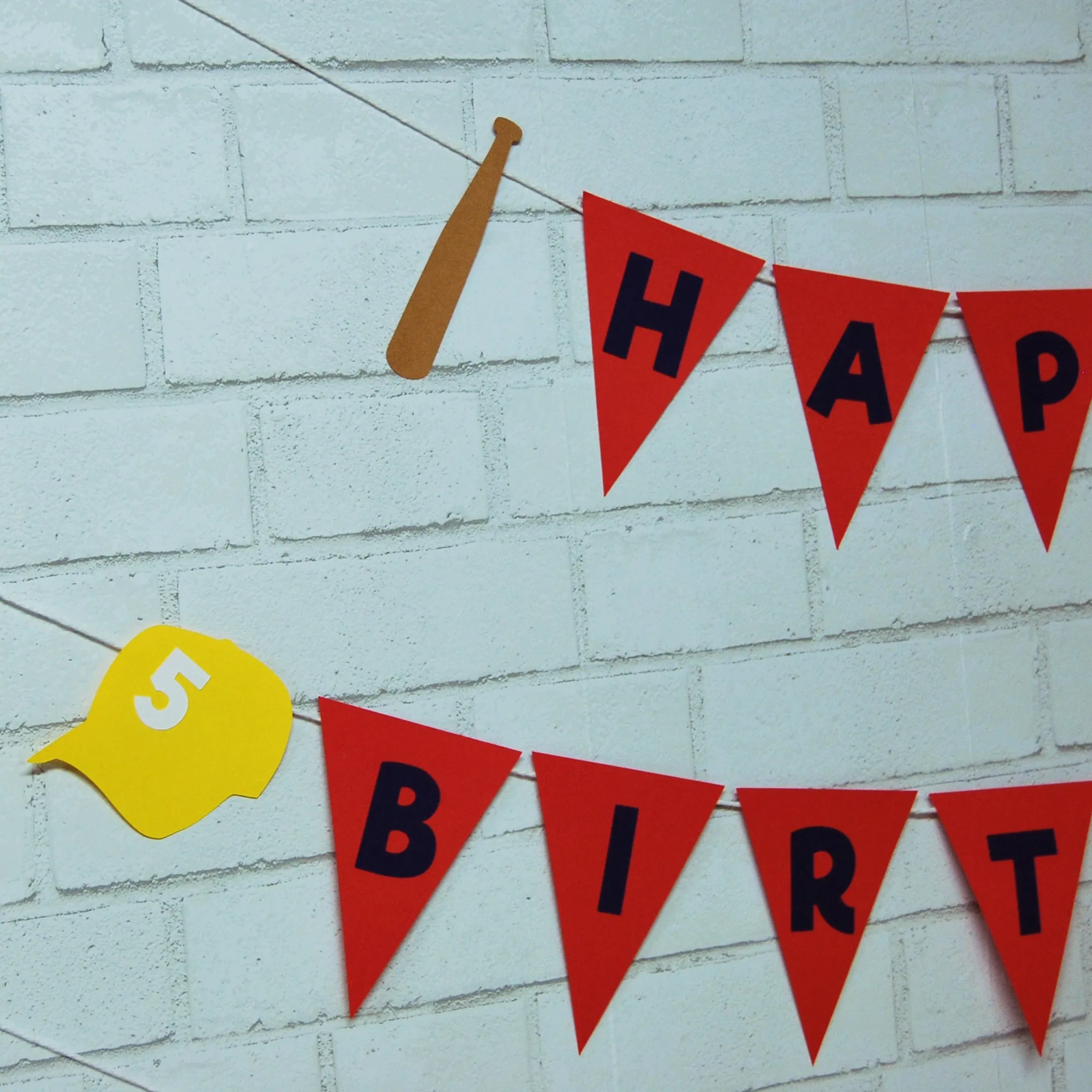 Baseball Birthday Banner