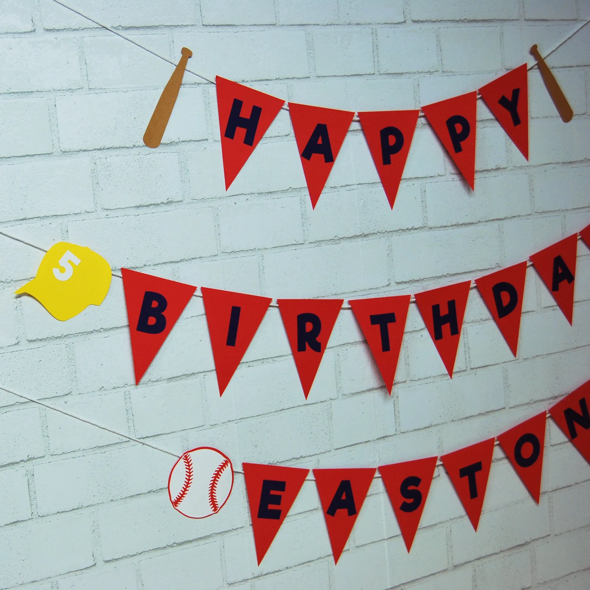 Baseball Birthday Banner