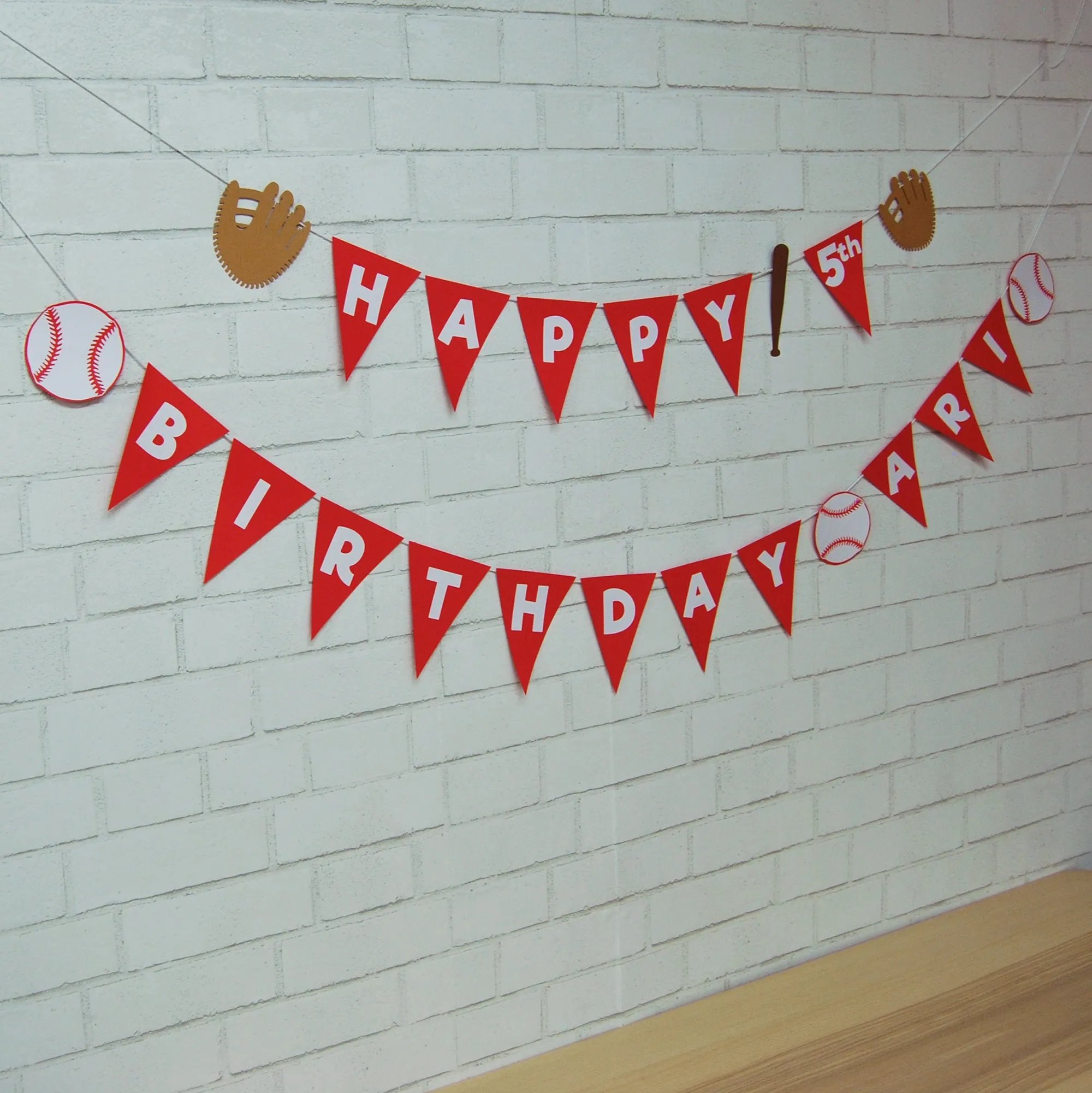 Baseball Birthday Banner