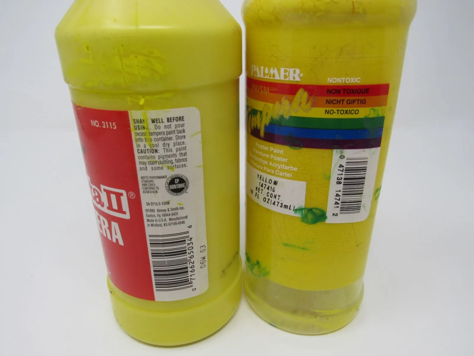 Binny & Smith Inc Artista II Tempera Paint - Lot of 2 Yellow 54-3115-1-134W -- New