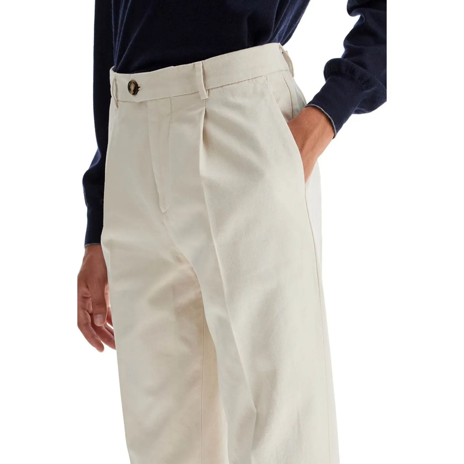 Brunello Cucinelli leisure fit gabardine trousers