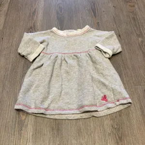 Burts Bees Grey Dress 0-3m