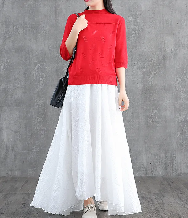 Casual Cotton linen loose fitting Women's Skirts DZA2007122