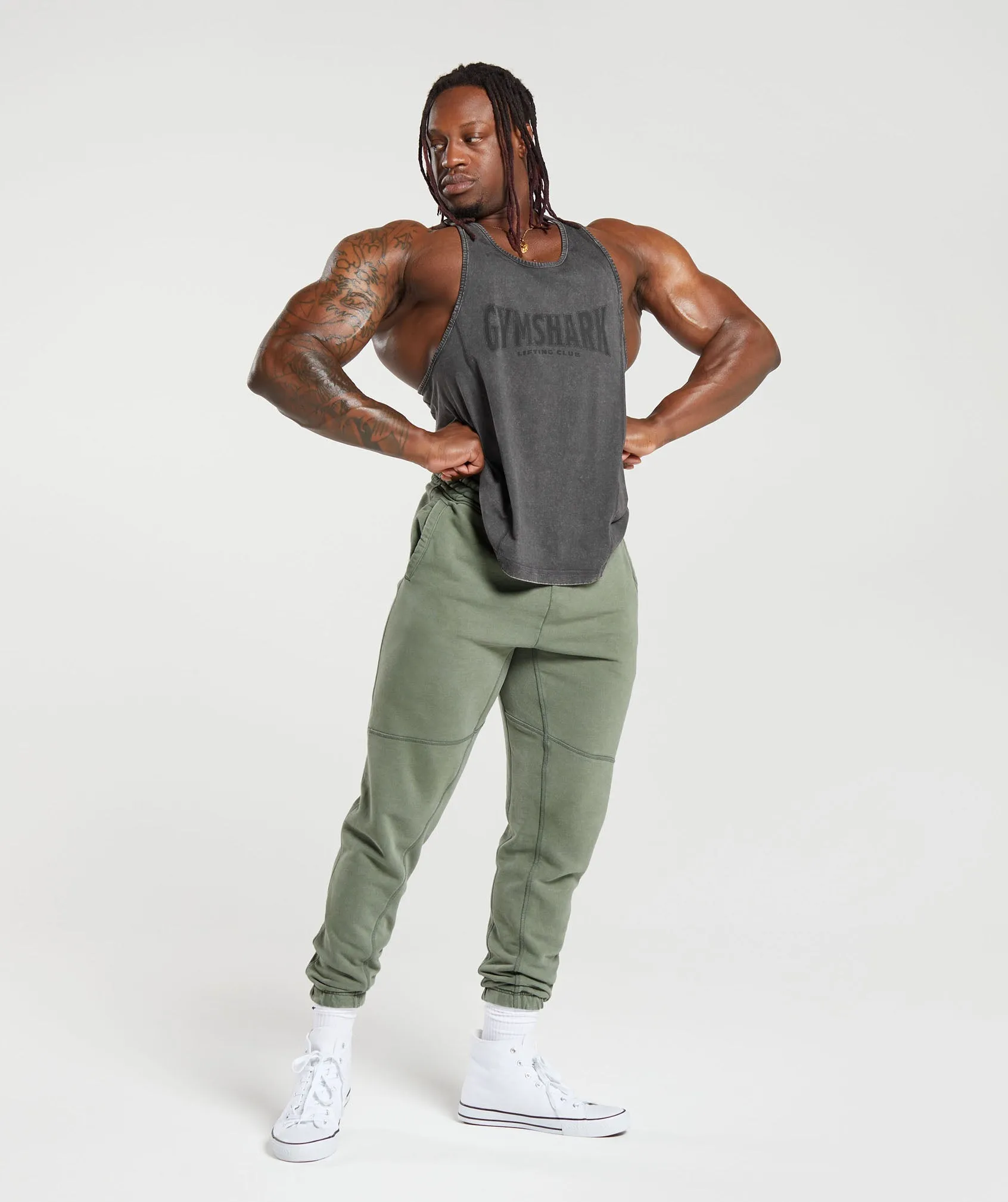 Gymshark Heritage Joggers - Dusk Green