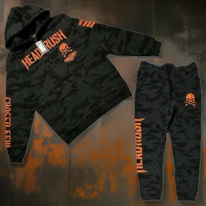 *HEADRUSH* (Dark Camo) ~The Chosen Few~ Zip Up Sweatsuits