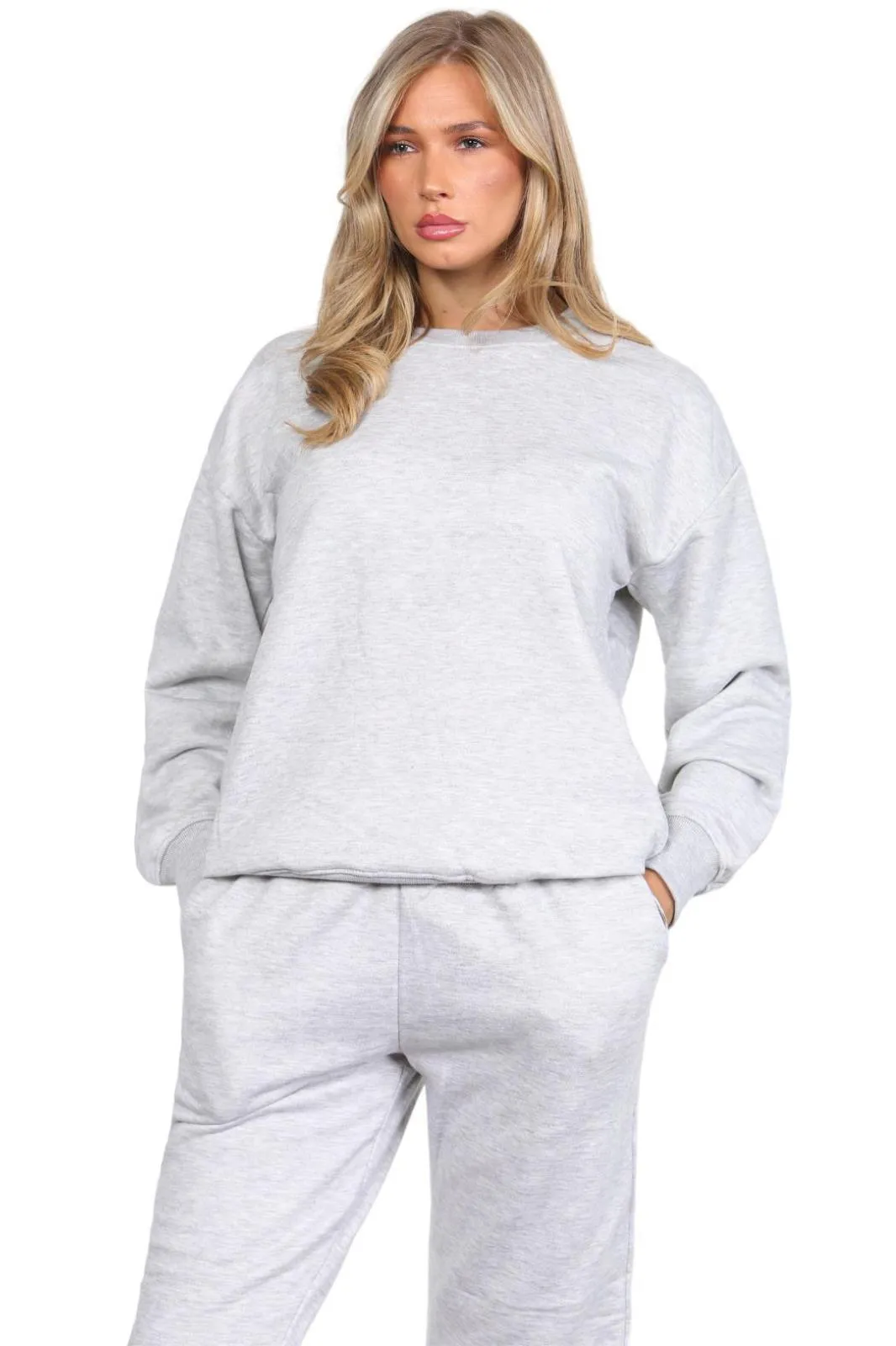 Ladies Crew Neck Polycotton Tracksuit