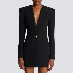 Long Sleeve Slim Fit Office Ladies Business Blazer Dress