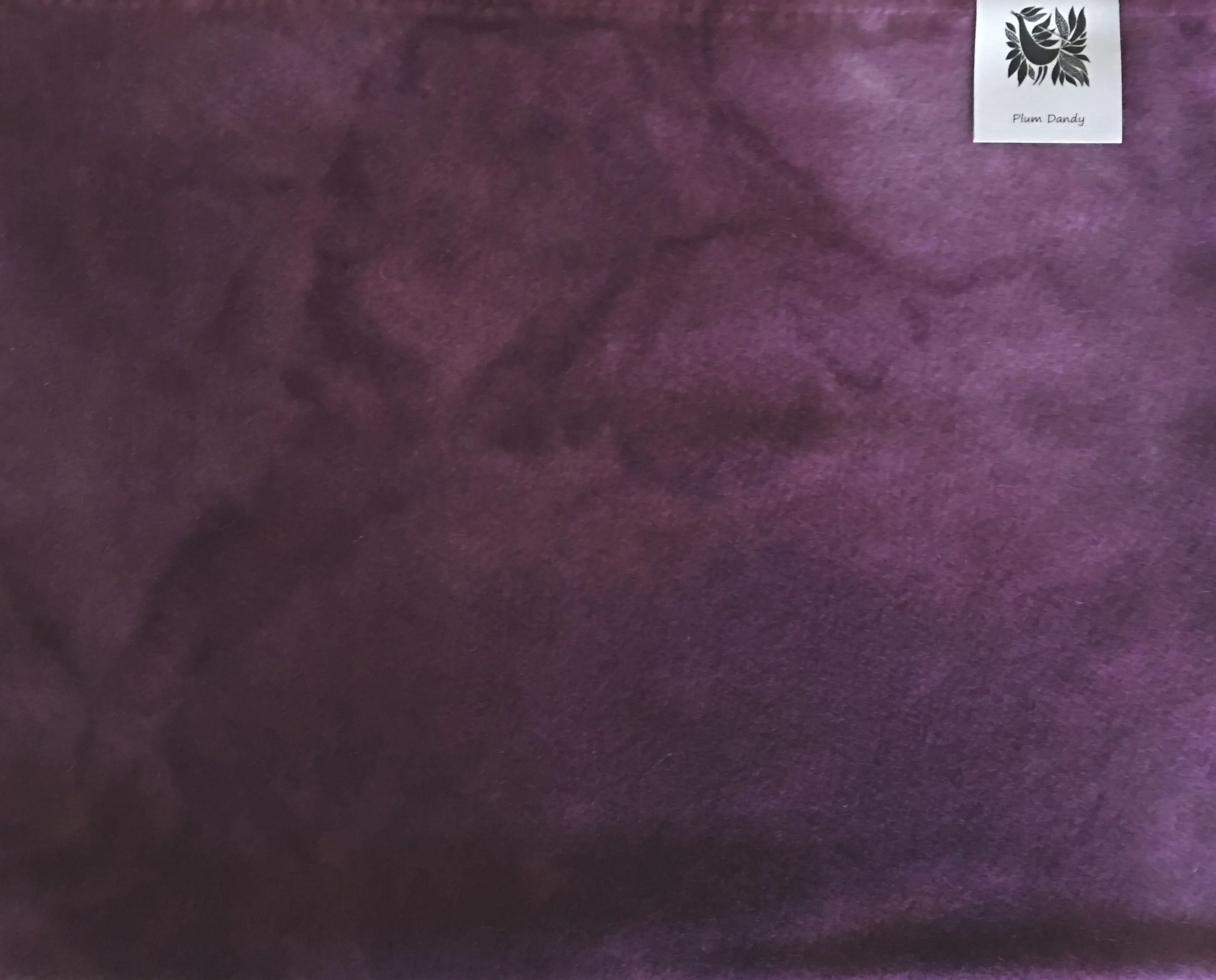 PLUM DANDY Hand Dyed HALF YARD Wool Fabric for Wool Applique and Rug Hooking )