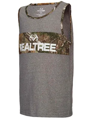 Realtree Camouflage YOUTH Heather Gray & Camo Journey Tank Top T-Shirt