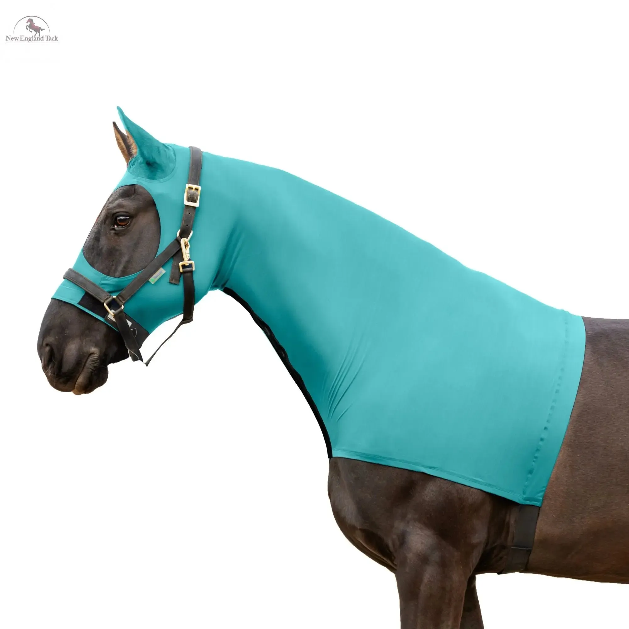 Resistance Horse Hood Slinky Lycra Zippered Mane Braid Shoulder Guard