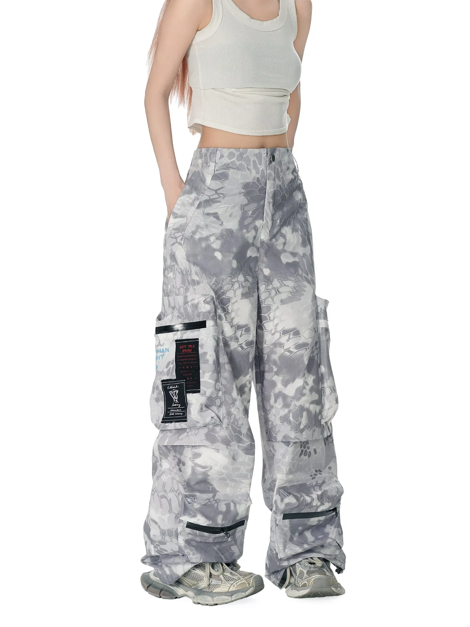 Thesupermade High Street Camouflage Multi-Pocket Woven Pants