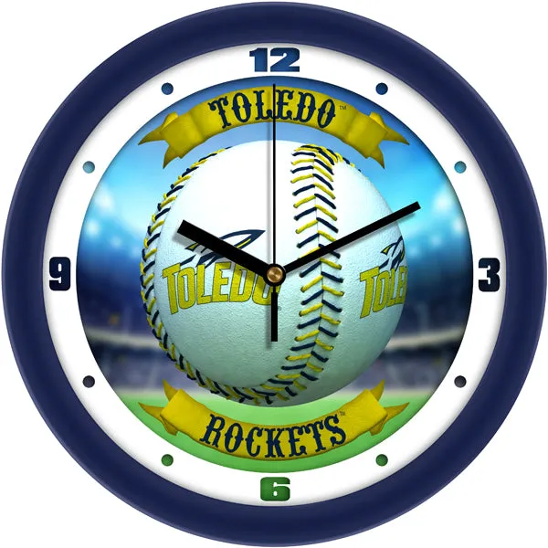 Toledo Rockets Wall Clock - Baseball Home Run